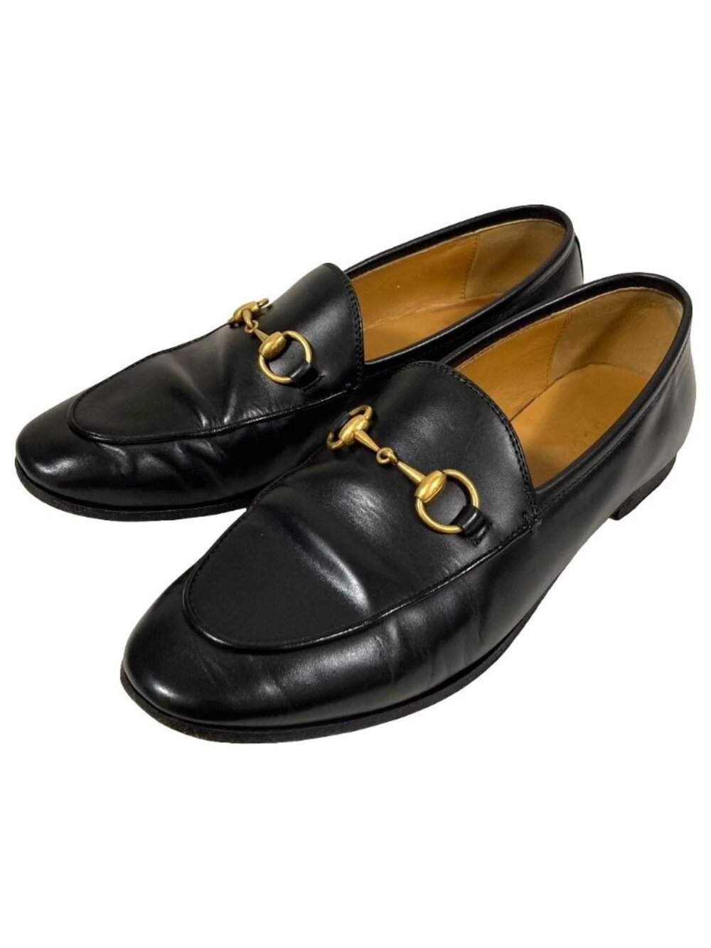 Gucci Jordaan Horsebit Leather Loafers Black Spring Summer Fall Winter